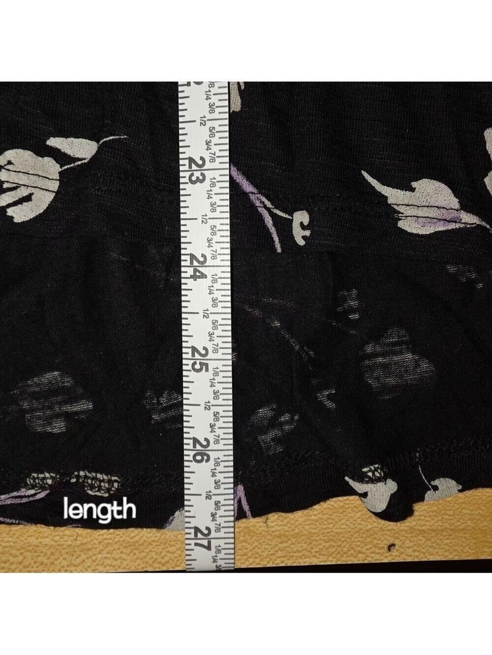 Lucky Brand Black White Floral Blouse Large #BL22 - Picture 7 of 10